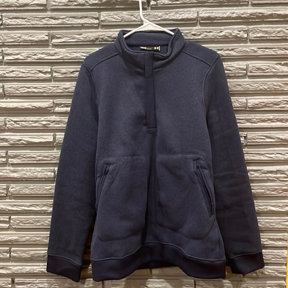 Under Armour Mens Volkswagen Navy Blue Pullover Medium